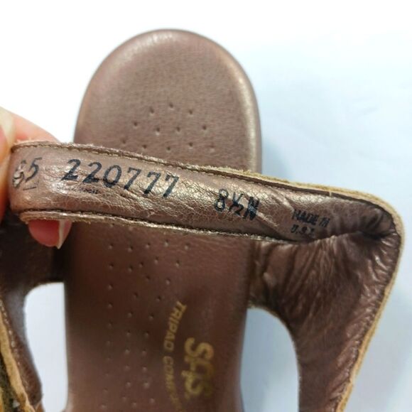 SAS Suntimer Heel Strap Sandal, Women's 8.5 Leather Sling Back Comfort Durable.. - Picture 3 of 11